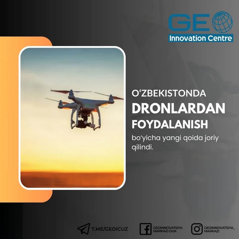 O‘zbekistonda dronlardan foydalanish qoidalari